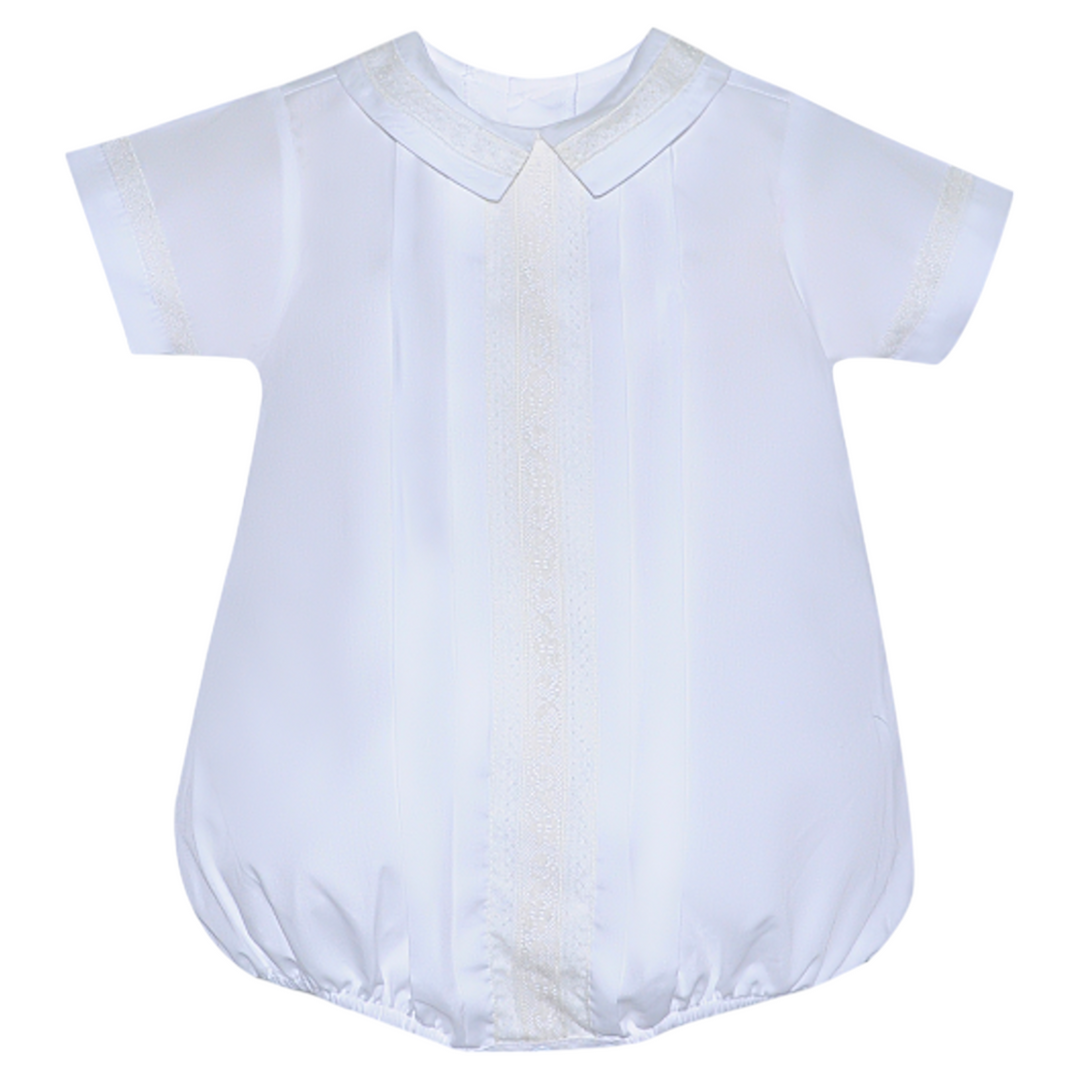 Andie Heirloom White with Ecru Lace Bubble, front