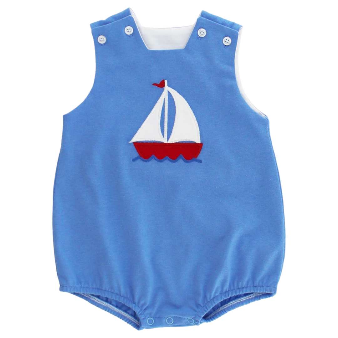 Smooth Sailing Blue Knit Bubble, front