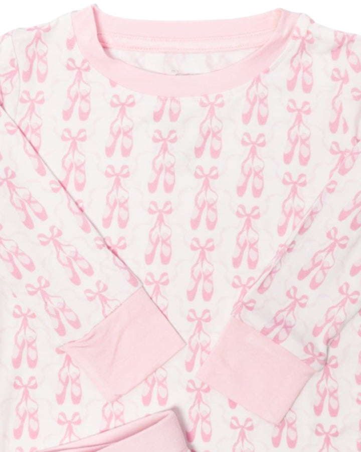 2 piece Ballet Pink Pajamas, That Store, close