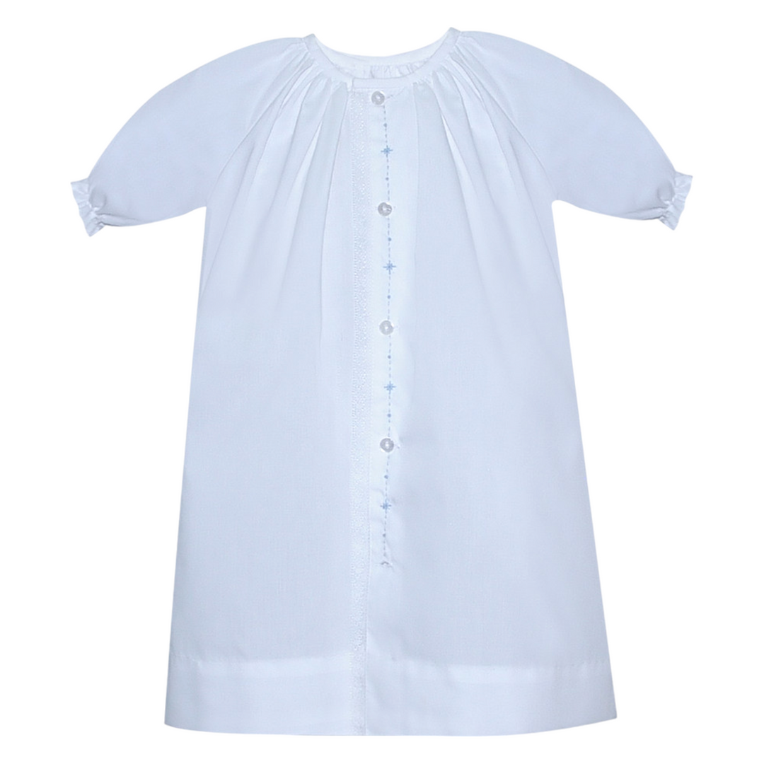 Marlow White with Blue Daygown, front