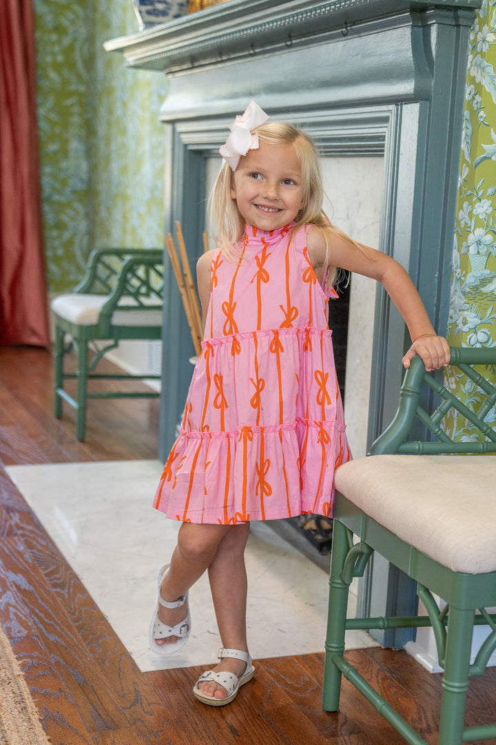 Addison Pink Bow Dress, child 1