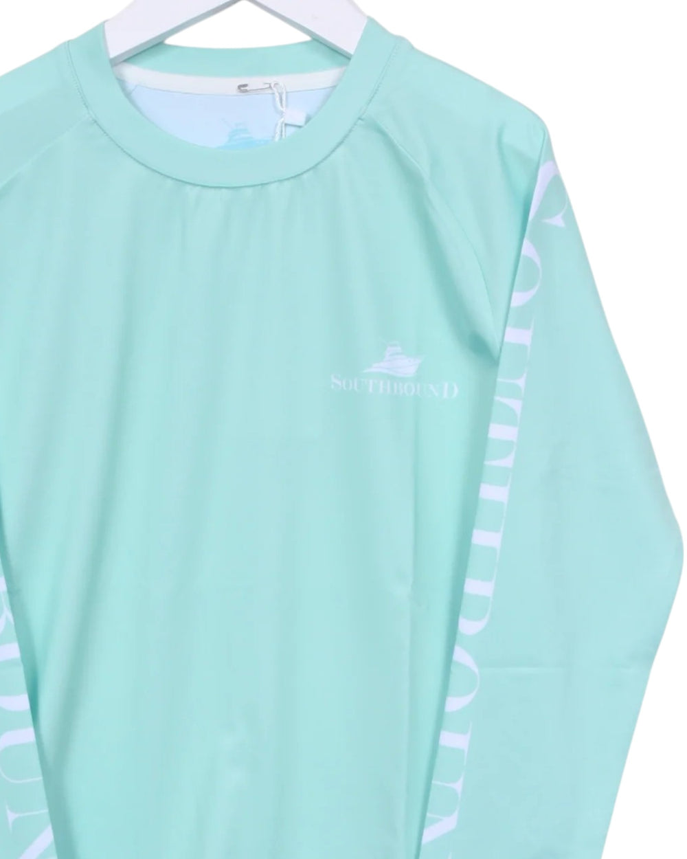 Aqua Slash Long Sleeve Performance Tee, That Store, close
