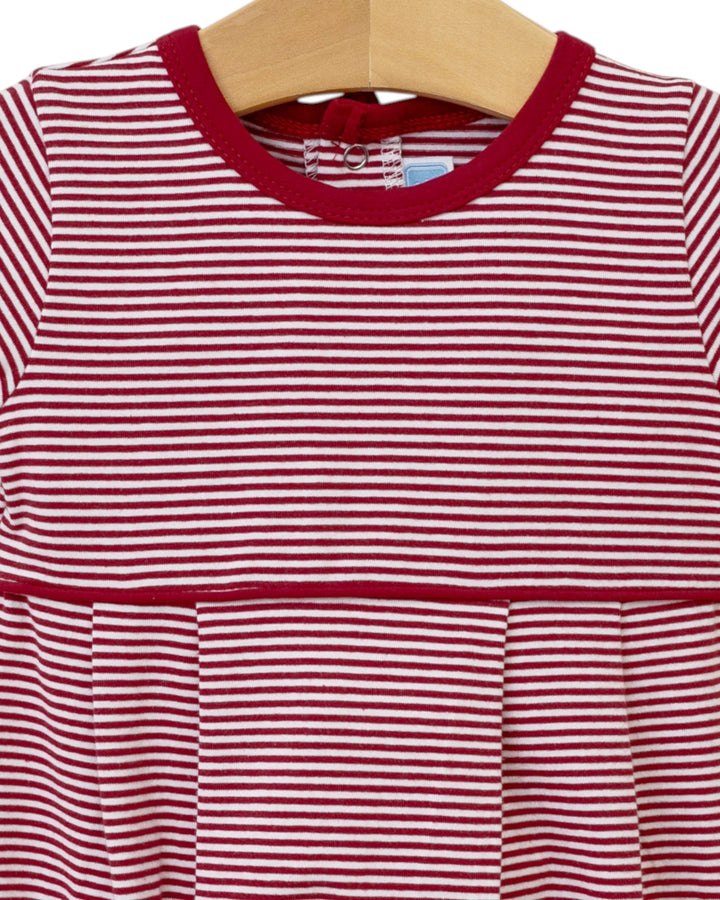 Bentley Game Day Boys Bubble- Crimson Stripe, That Store, close