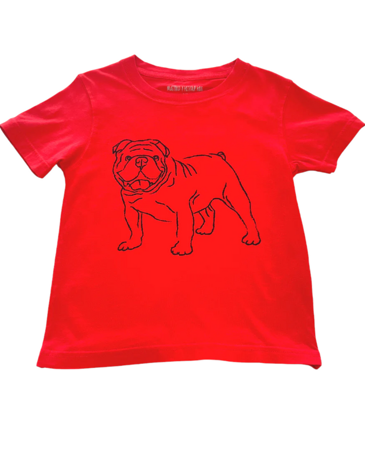 Bulldawg Short Sleeve Tee - Red & Black