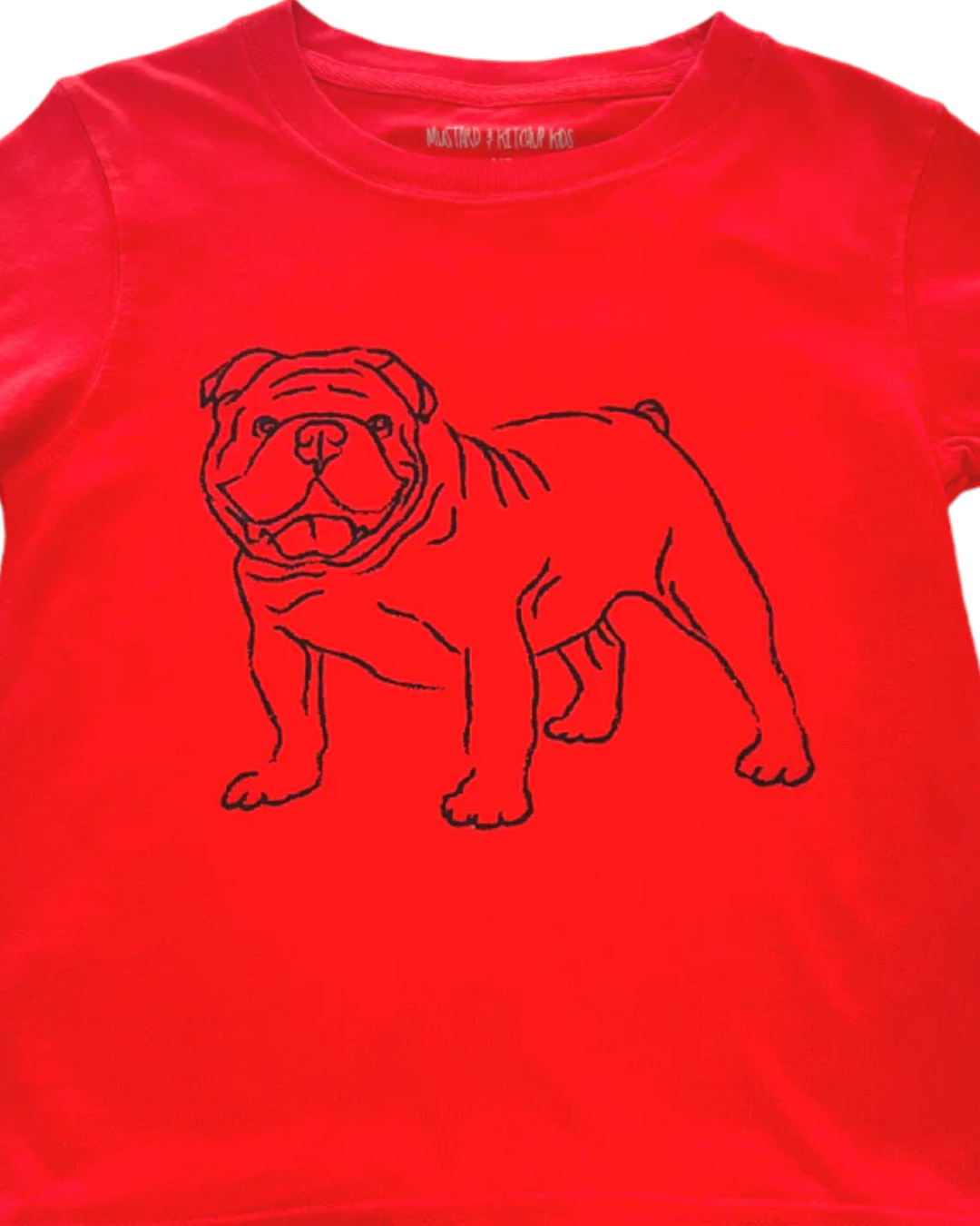 Bulldawg Short Sleeve Tee - Red & Black