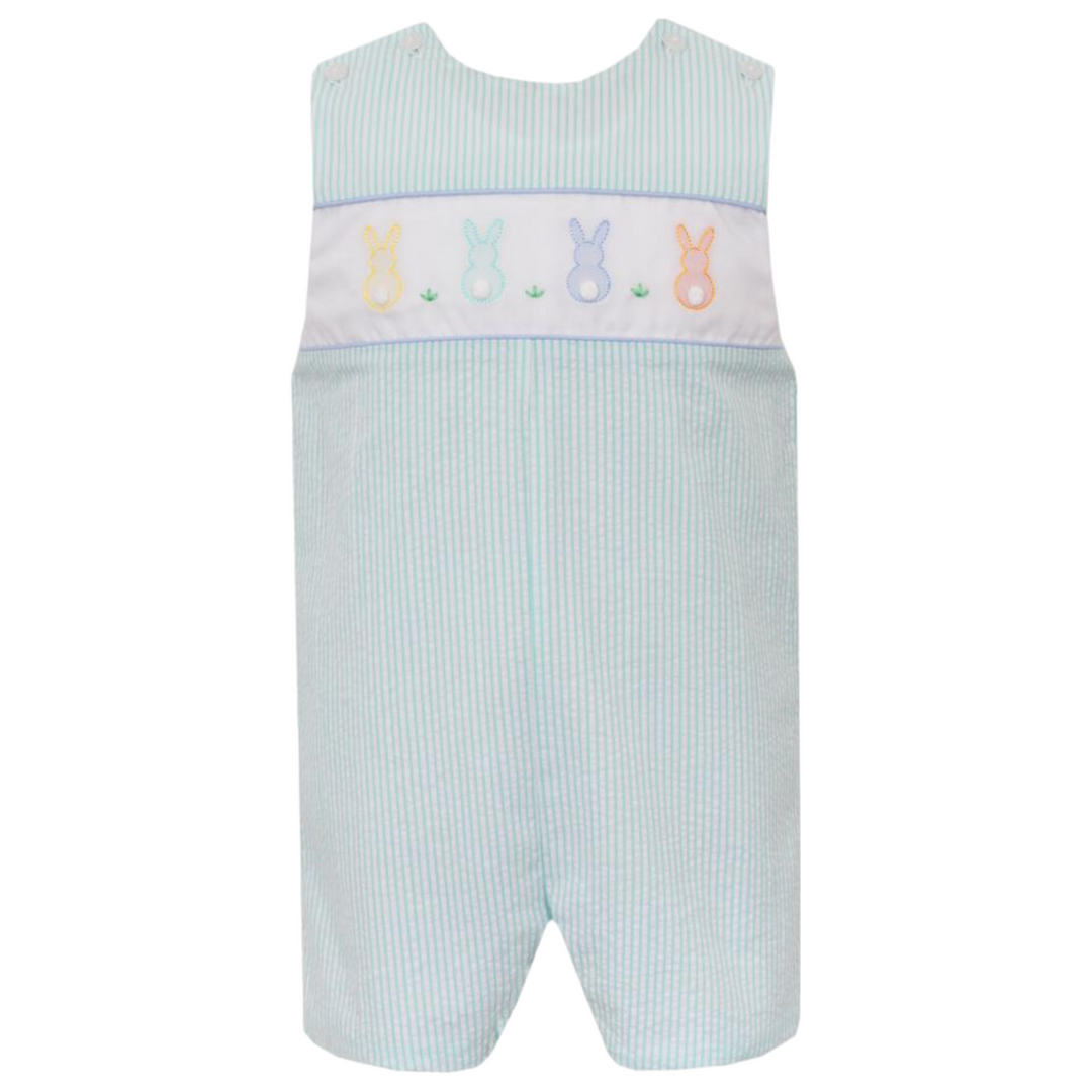 Cotton Tail Aqua Seersucker Stripe Jon, front