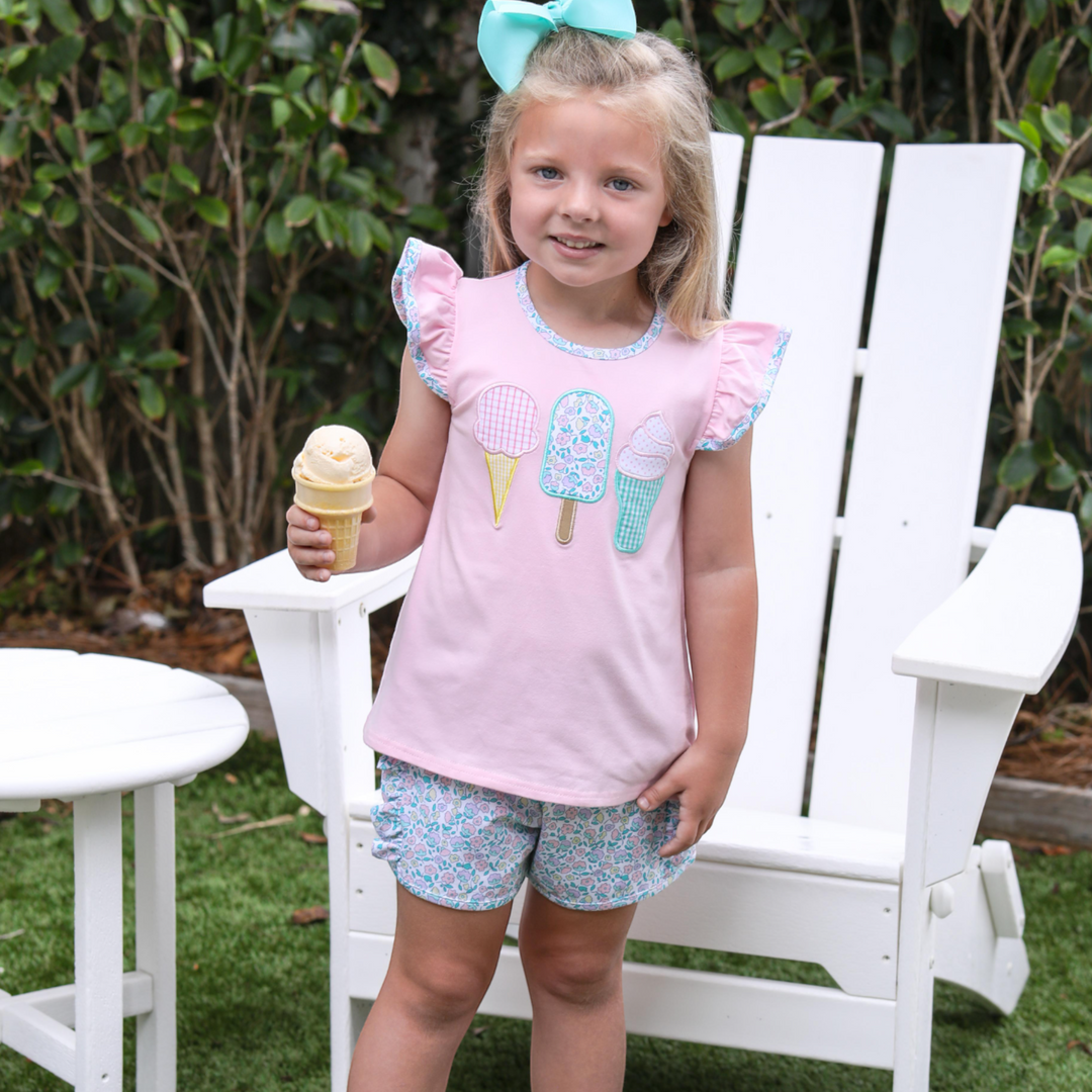 Ice Cream Social Girl's Short Set, child