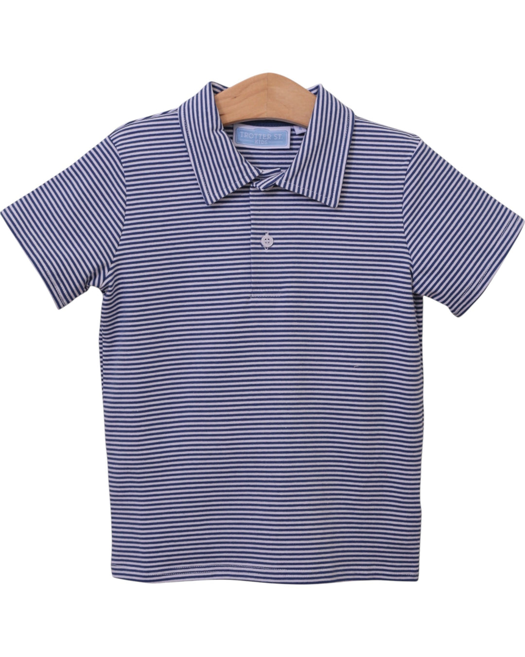 Henry Game Day Boys Polo- Navy Stripe, Shop that STore, front