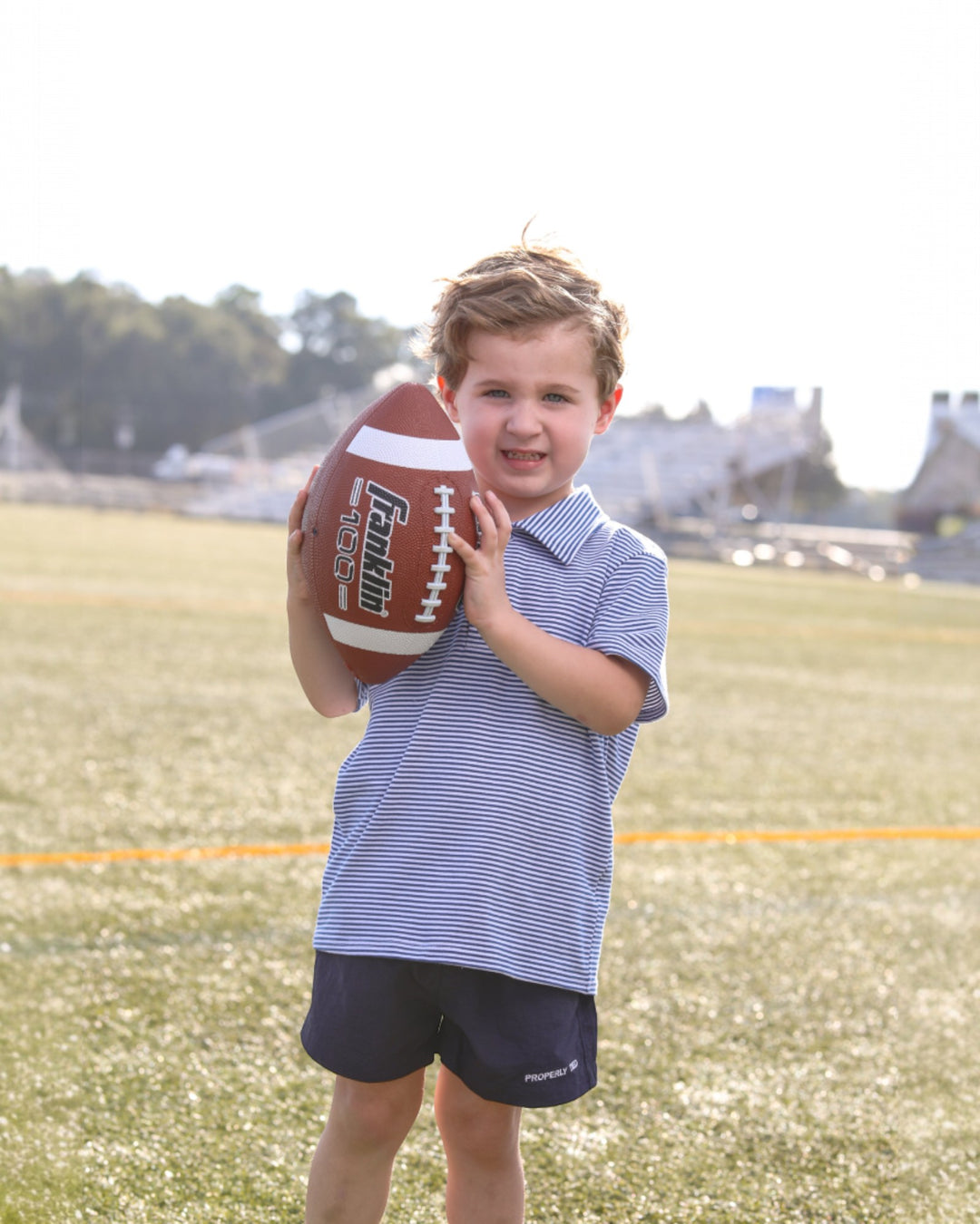 Henry Game Day Boys Polo- Navy Stripe, That Store, child 2