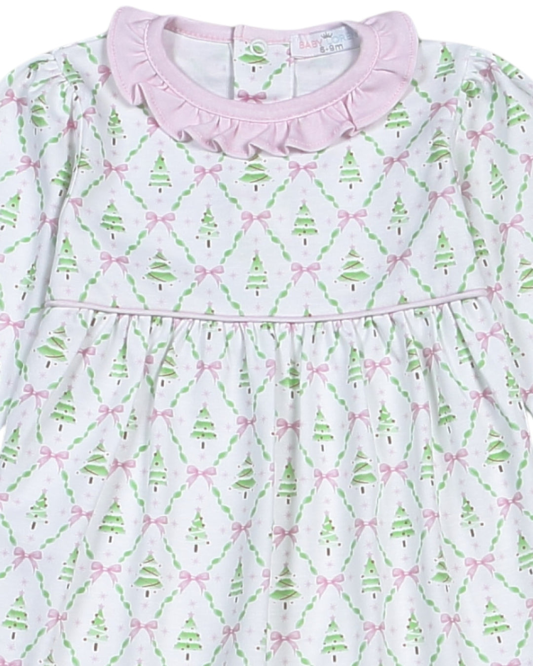 Holy Night Pima Pink Girls Romper