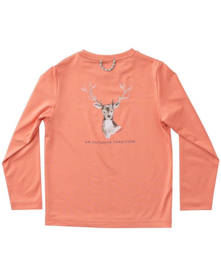 Kid's Pro Performance Long Sleeve T-shirt: Crabapple