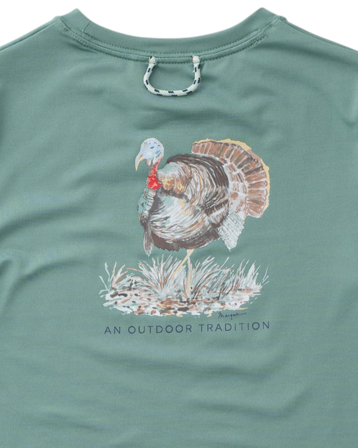 Kid's Pro Performance Long Sleeve T-shirt: Frosty Spruce