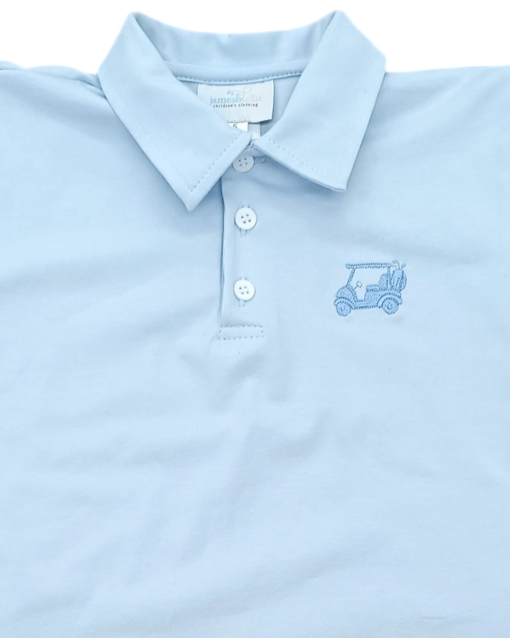 Lets PAR-TEE Blue Golf Embroidered Polo, That Store, close up