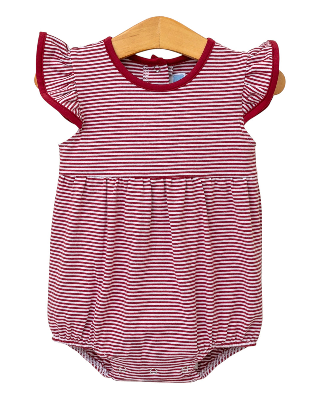 Lucy Game Day Girls Bubble- Crimson Stripe, That Store, front