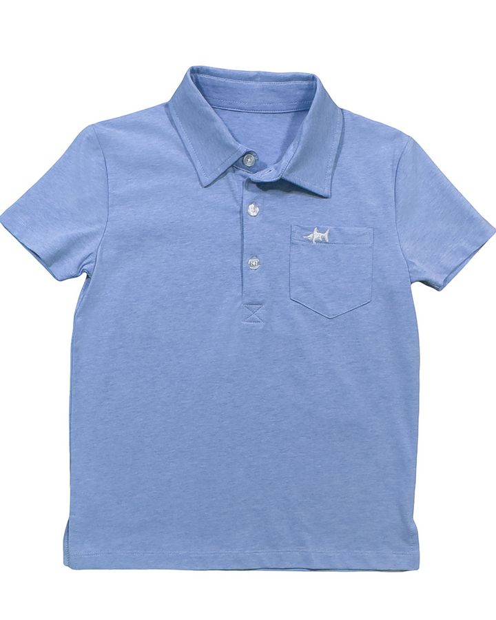 Marco Performance Blue Boys Polo, That Store, front