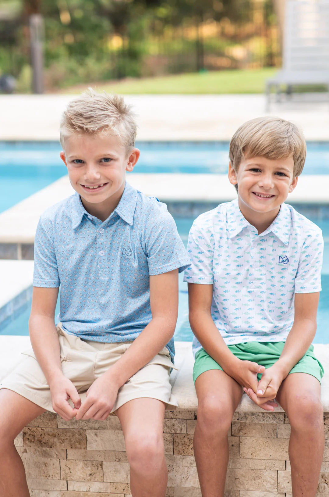 Pro Performance Polo in Oyster Print, child 1