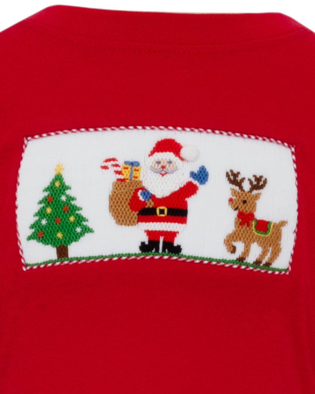 Smocked Merry Christmas Red Boys Tee