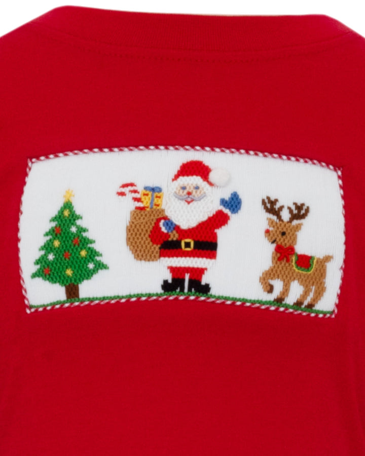 Smocked Merry Christmas Red Boys Tee