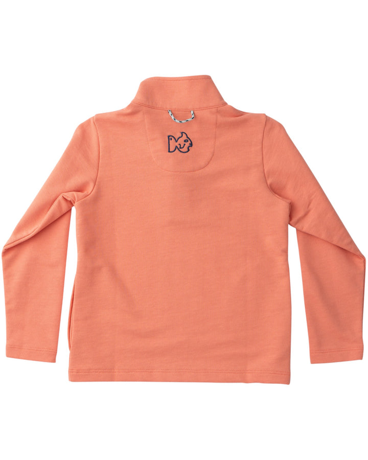 Sporty Snap Pullover in Crabapple