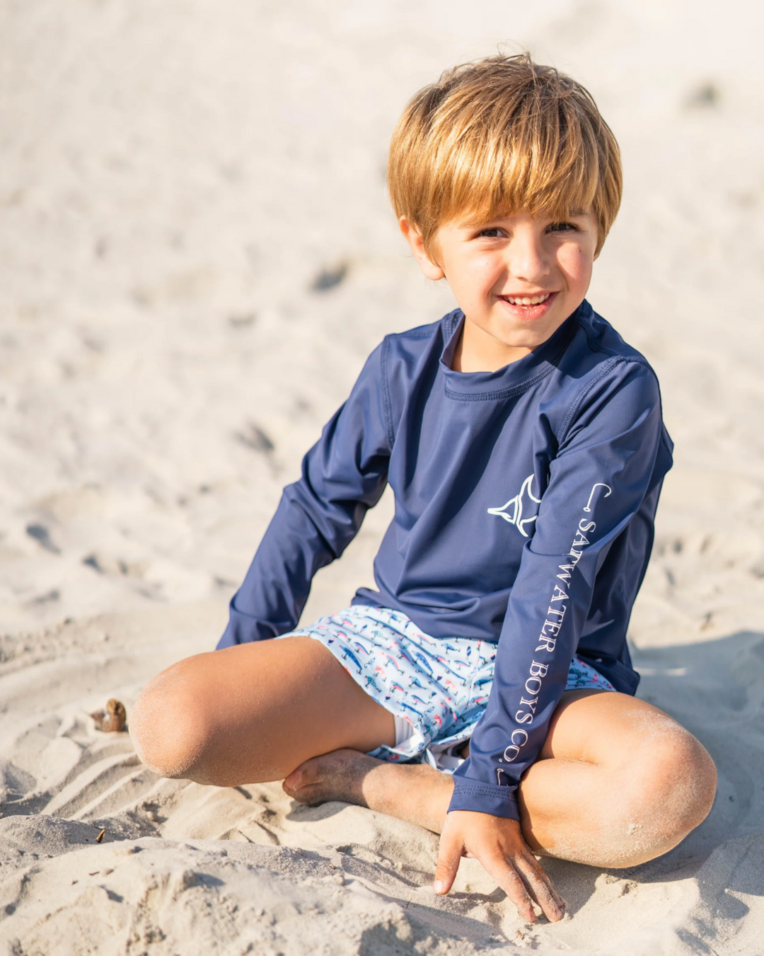 Tybee Navy Boys Rashguard, That Store, child