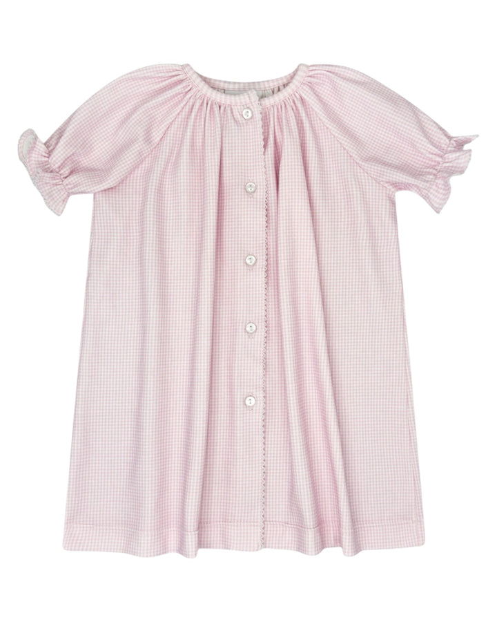 Vintage Girls Daygown: Baby Pink Mini Gingham, Shop that store, front
