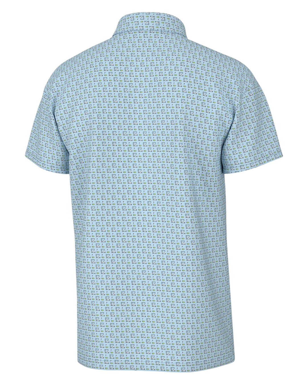 Youth Golf Carts Performance Boys Polo: Blue Sky, That Store, back