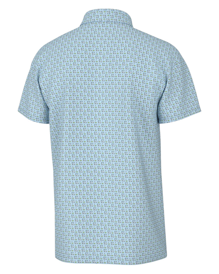 Youth Golf Carts Performance Boys Polo: Blue Sky, That Store, back
