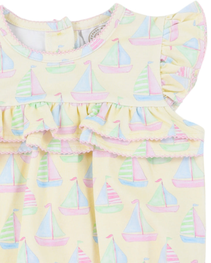 Seas the Day Rosalie Ruffle Romper