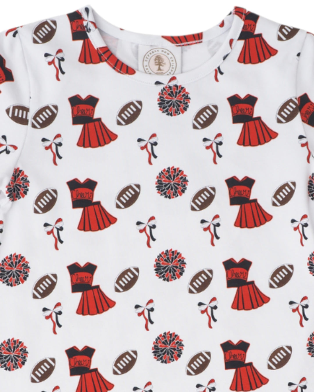 Varsity Red and Black Susie Girls Swing Dress *Pre-Order