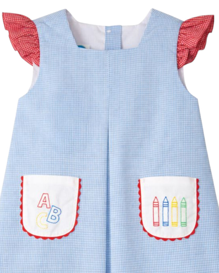ABC Blue Gingham Dress *Pre-Order