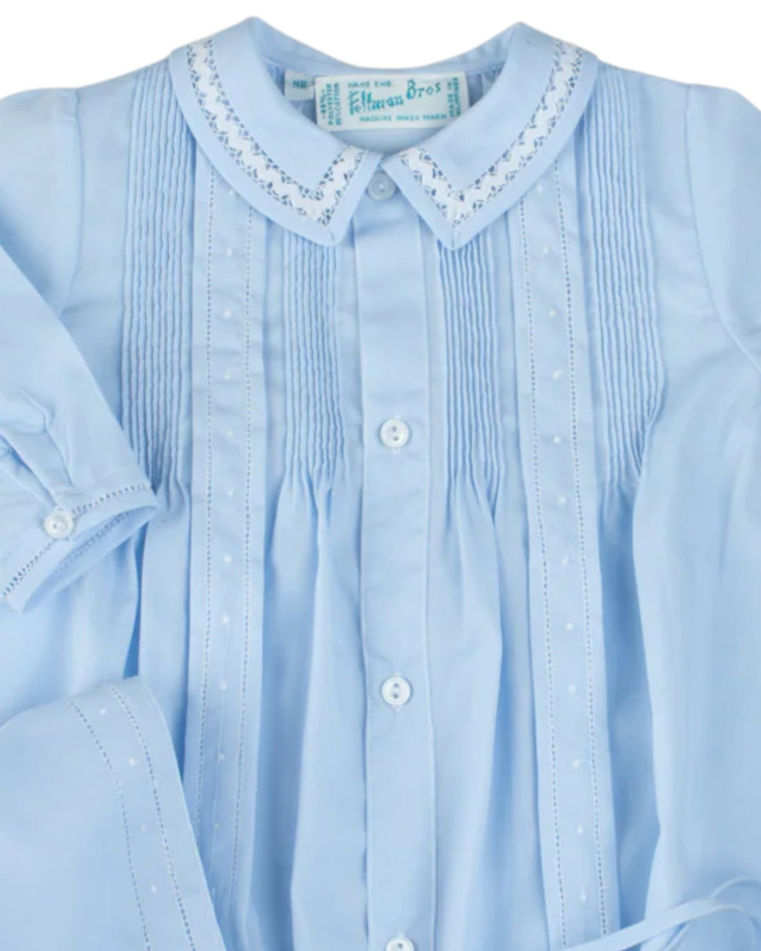 Boys Dot Blue Take Me Home Gown and Hat