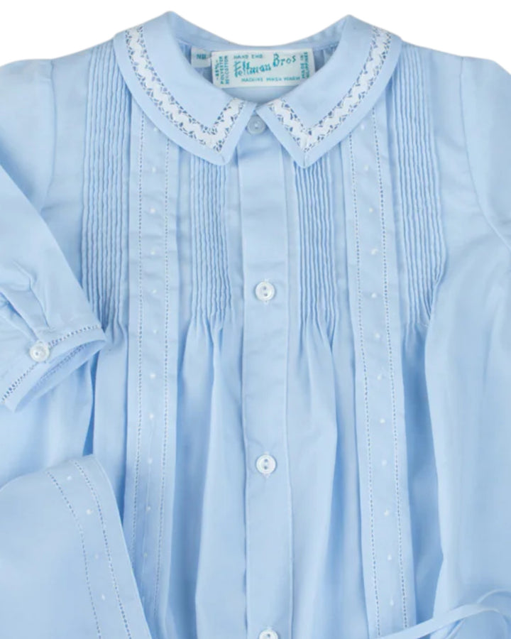 Boys Dot Blue Take Me Home Gown and Hat