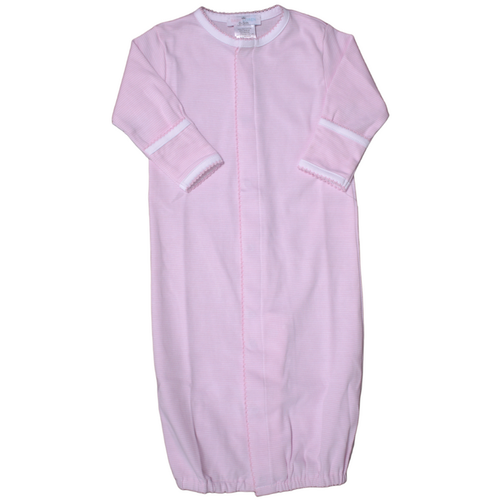 Pink Stripes Converter Girl's Gown, front