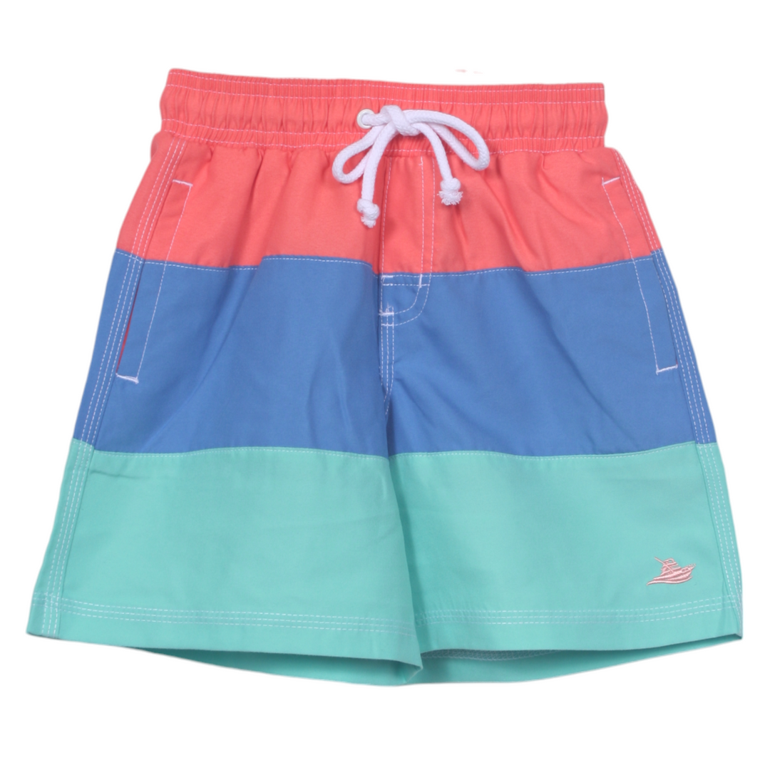 Color block swim trunks outlet