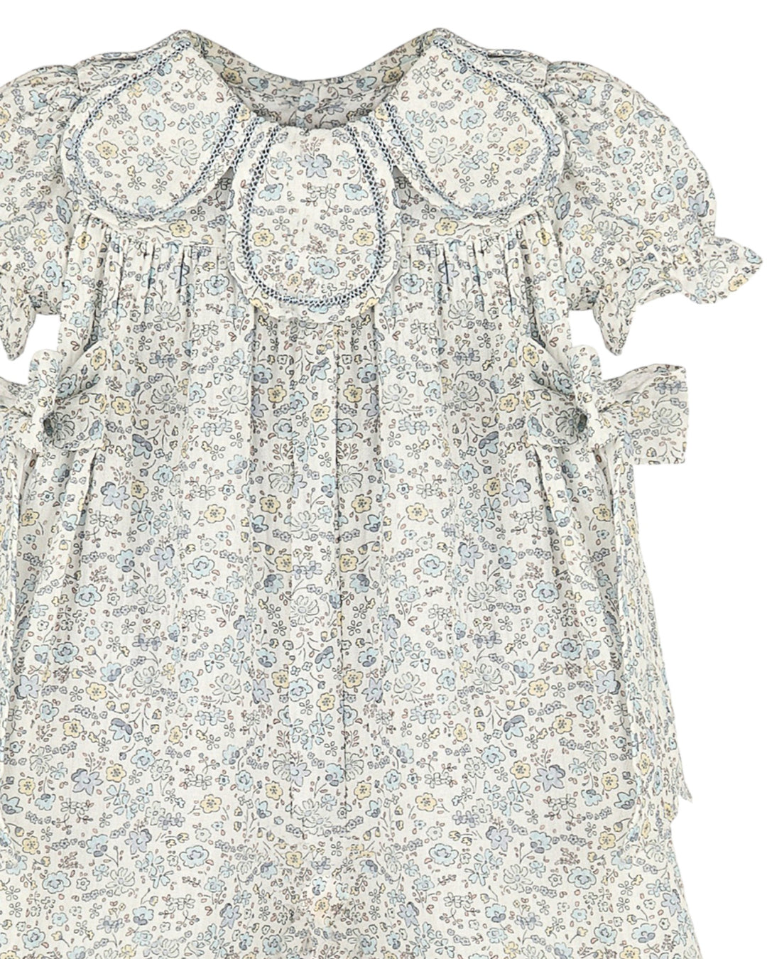 Whimsy Floral Petal Girls Longall: Blue