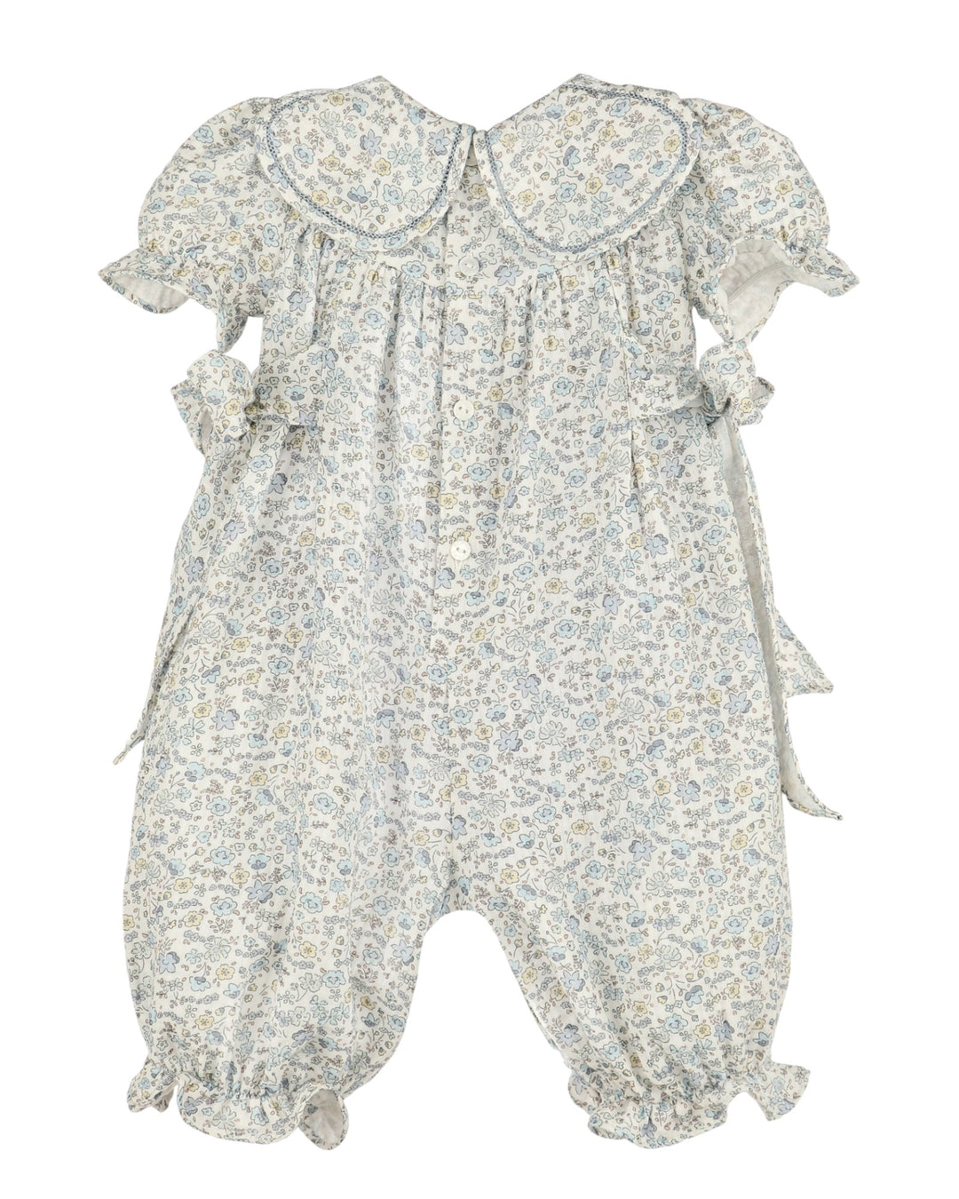 Whimsy Floral Petal Girls Longall: Blue