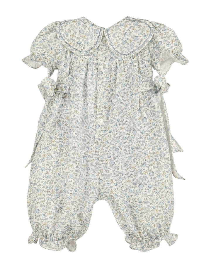 Whimsy Floral Petal Girls Longall: Blue