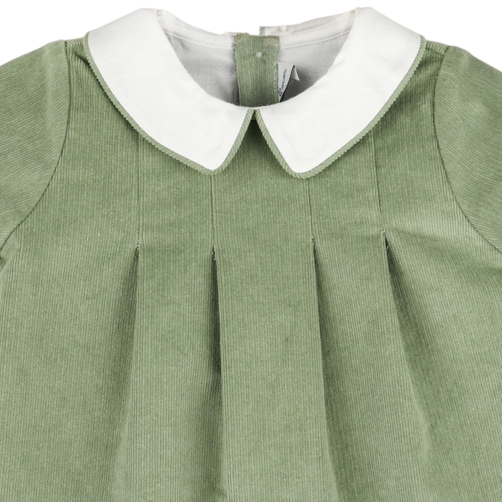 Heirloom Cord Boys Bubble in Green