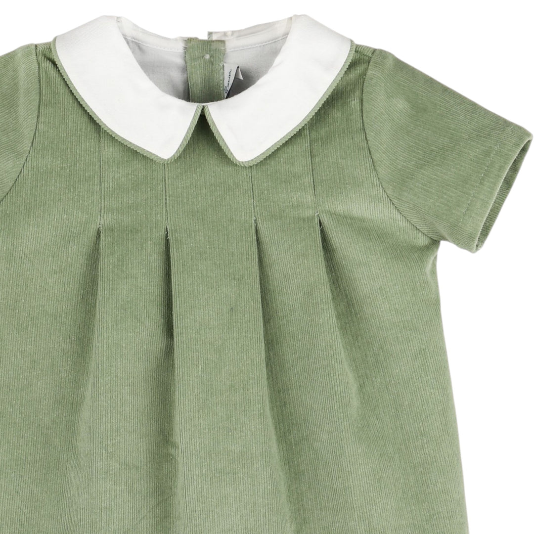 Heirloom Cord Boys Bubble in Green