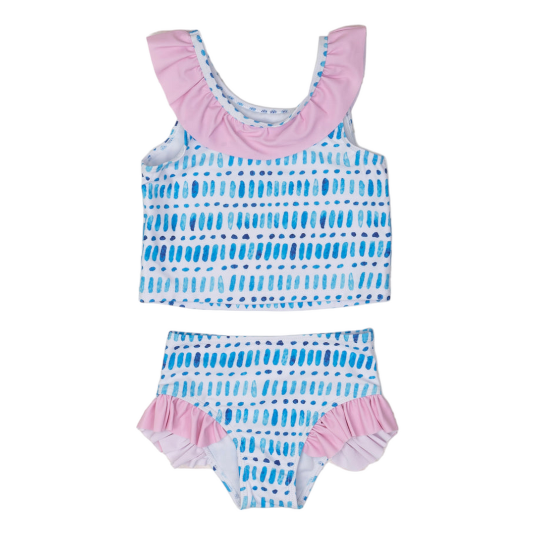 Seacrest Watercolor Two Piece Swim UPF50, front