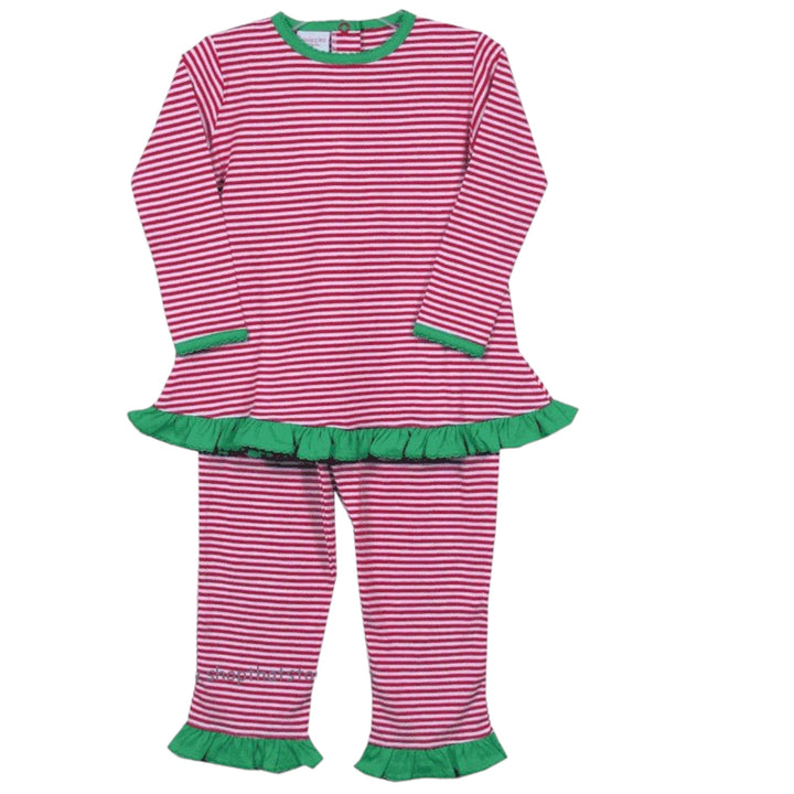 Squiggles Red & Green Pant Set ShopThatStore, front
