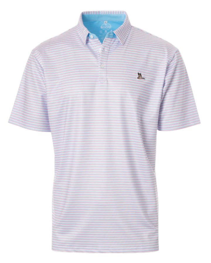 Youth Cayuga Polo: Pink/Blue
