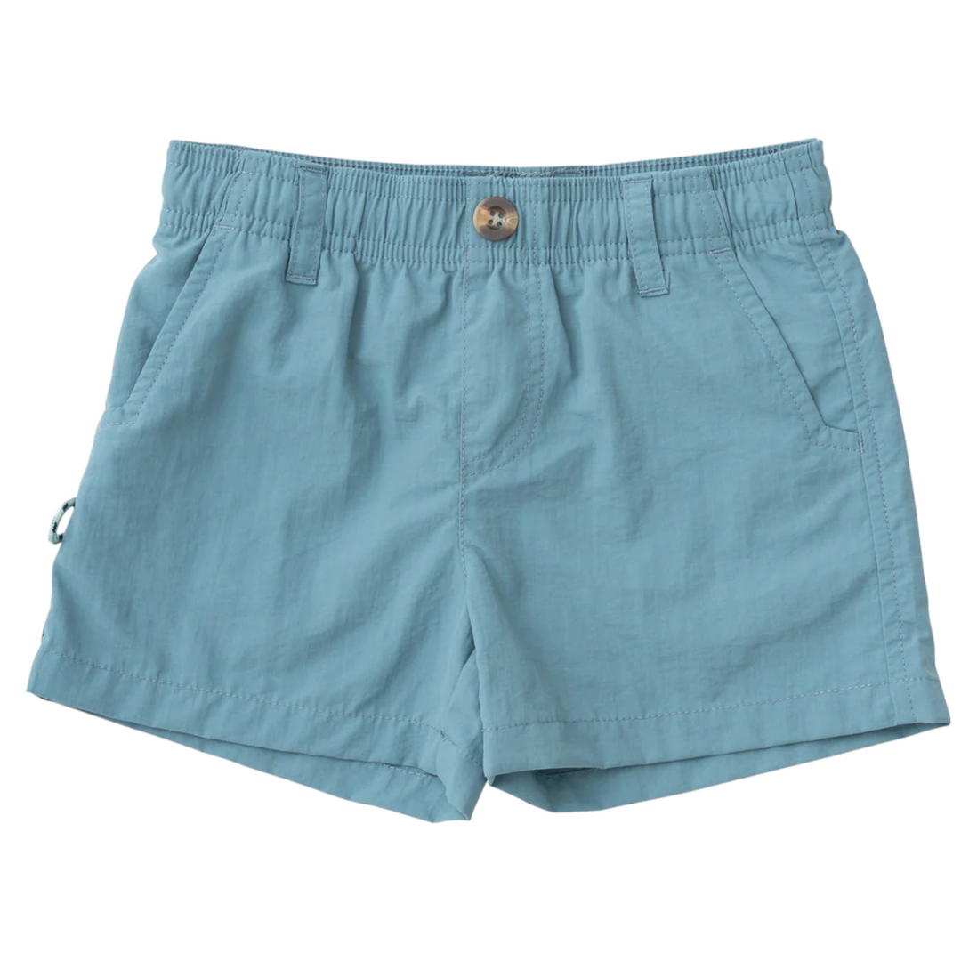 Outrigger Performance Short in Smoke Blue, front