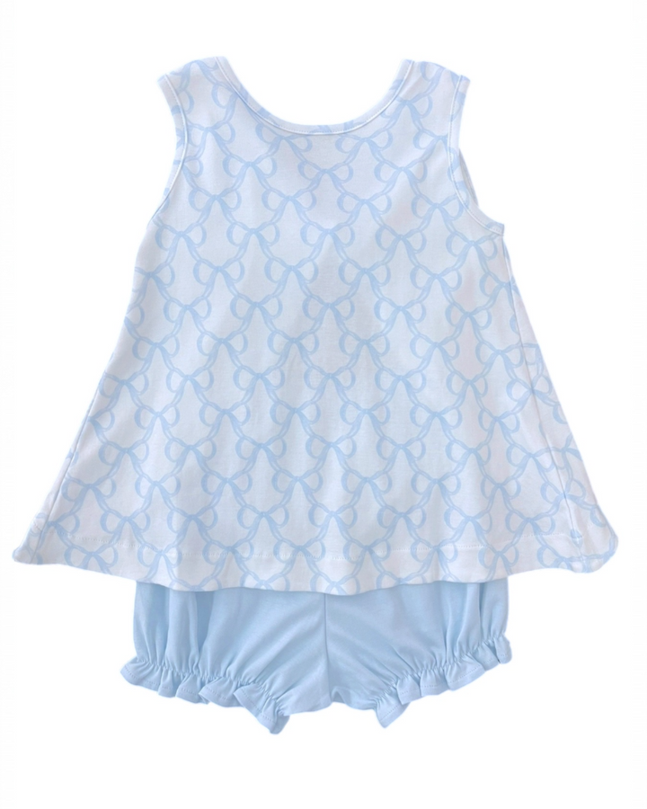 Put A Bow On It Knit Lottie Bloomer/Banded Short Set