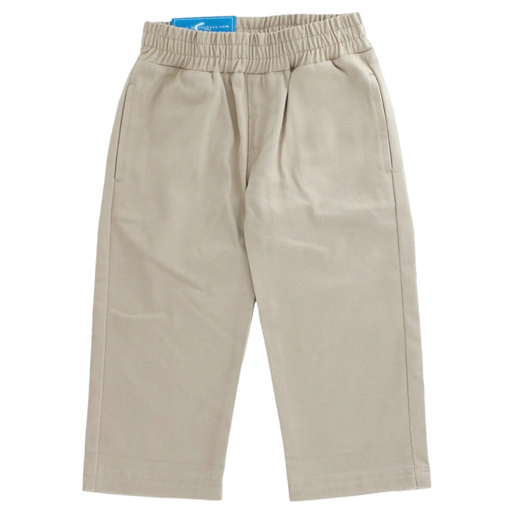 Charlie Pull On Pant Khaki Twill, front