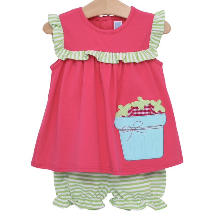 Strawberry Patch Bloomer Set, front