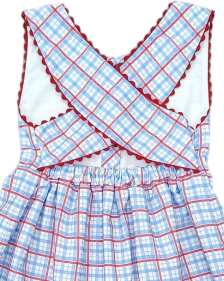 Patriotic Plaid Sammy Dress *Pre-Order
