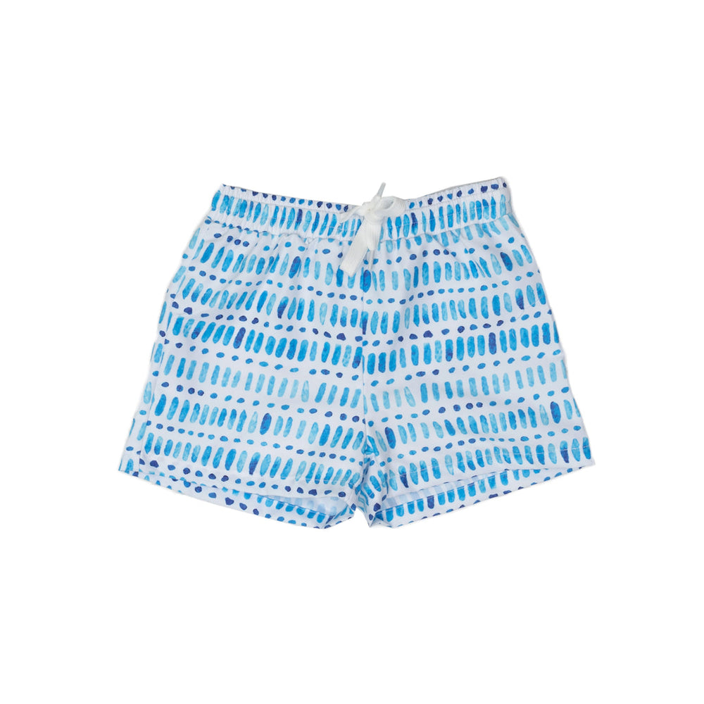 Boy's Watercolor Trunks UPF50, front