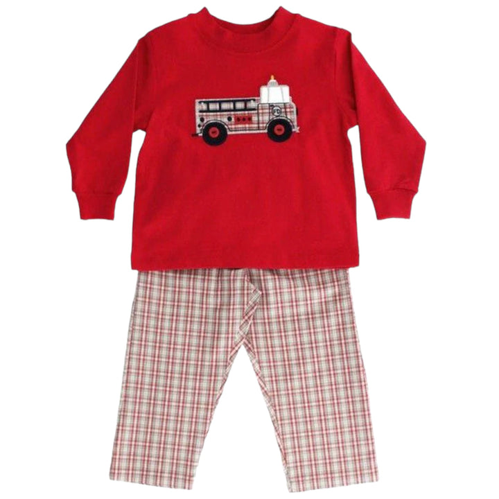 Bailey Boys Firetruck Pant Set - ShopThatStore.com