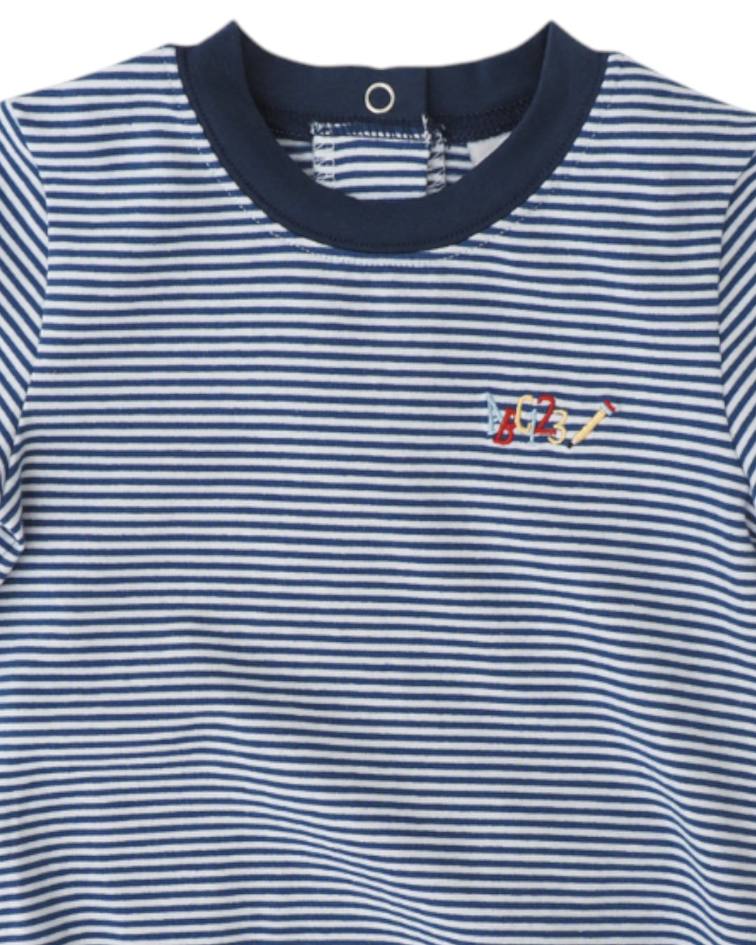 ABC 123 Bradley Navy Stripe Boys Bubble *Pre-Order